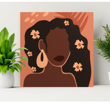 Tableau personnage silhouette femme Élégante - TenStickers