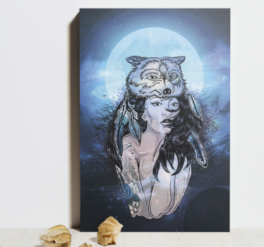 Tableau personnages portrait de femme mystique - TenStickers