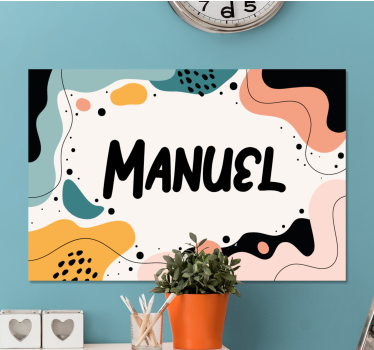 Tableau personnalisé design de nom amusant - TenStickers