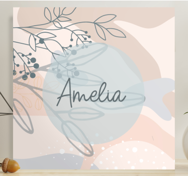 Tableau personnalisé impression personnalisée d'amelia - TenStickers