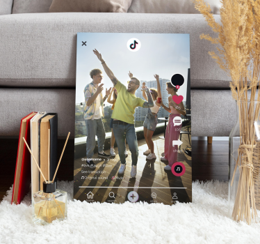Tableau photo personnalisable Tiktok - TenStickers