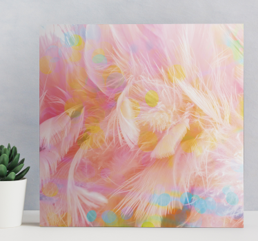 Tableau plumes motifs délicats de plumes - TenStickers
