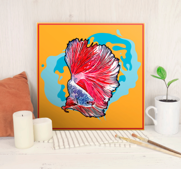 Tableau poissons betta vibrant - TenStickers