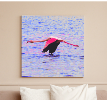 Tableau poissons flamants en vol - TenStickers