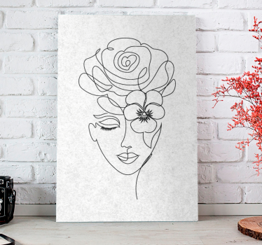 Tableau pour couloir Femme sans visage minimaliste - TenStickers