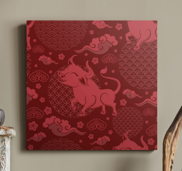 Tableau rétro Modèle vintage de style chinois - TenStickers