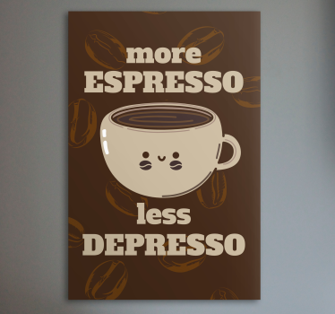 Tableau rustique citation tasse à café - TenStickers