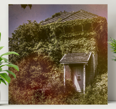 Tableau rustique cottage rustique abandonné - TenStickers