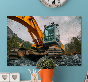 Tableau sports excellence en machines de construction - TenStickers