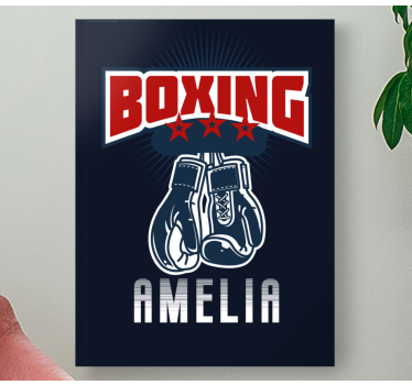 Tableau sports gant de boxe Écusson - TenStickers