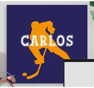 Tableau sports joueur de hockey sur glace - TenStickers
