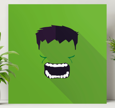 Tableau super héros super-héros vert - TenStickers