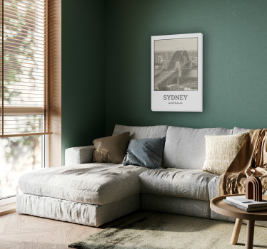 Tableau Sydney noir et blanc - TenStickers