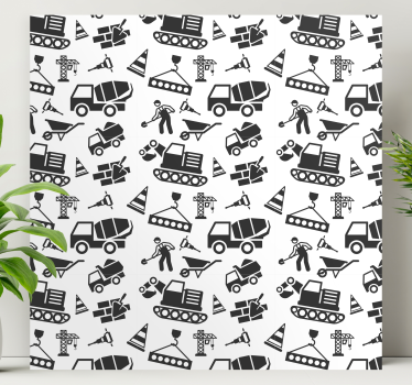 Tableau texte icônes de chantier - TenStickers
