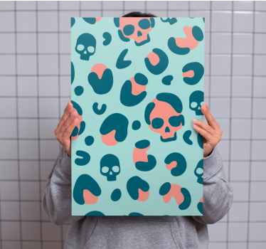 Tableau texte motif crâne - TenStickers