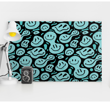 Tableau texte motifs de sourire heureux - TenStickers