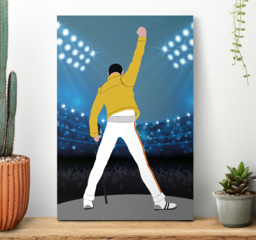 Tableau thème musique Freddie à wembley - TenStickers