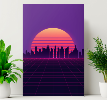 Tableau villes et pays paysage urbain avancé - TenStickers