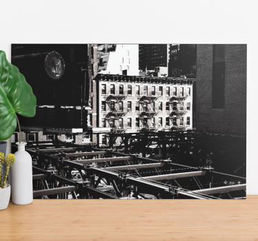 Tableau villes et pays perspective de skyline urbaine - TenStickers