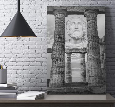 Tableau villes et pays ruines de sculptures anciennes - TenStickers