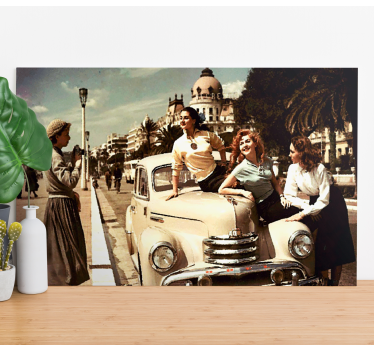 Tableau vintage charme de voiture classique - TenStickers