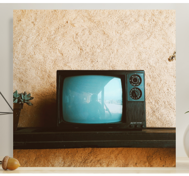Tableau vintage Écran de télévision rétro - TenStickers