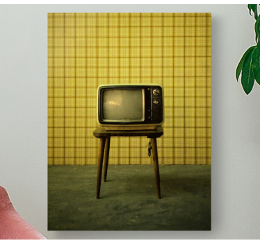 Tableau vintage support de télévision rétro - TenStickers