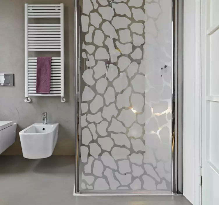 Sticker Paroi de Douche Salle de bain Motif Girafe - TenStickers