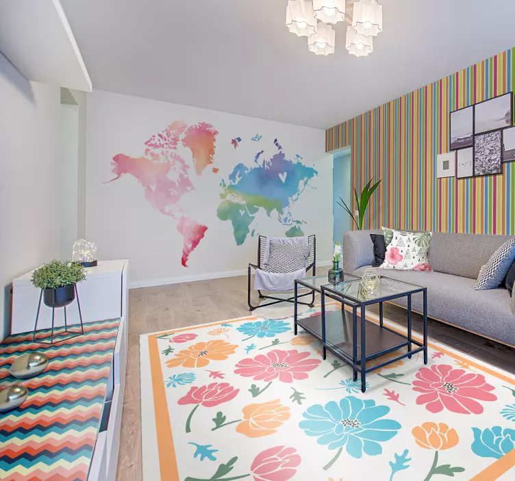 Adhésif meuble motif chevron - TenStickers