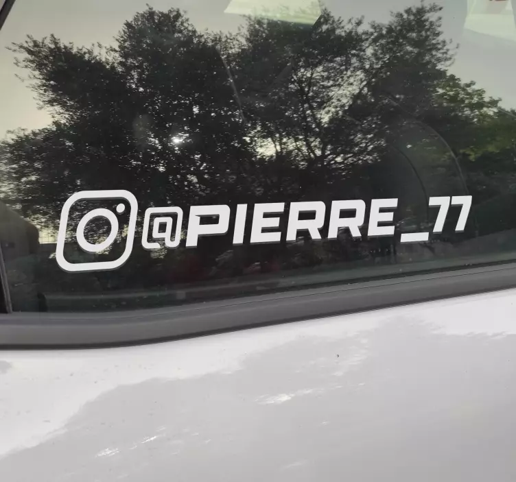 Autocollant voiture instagram racing - TenStickers