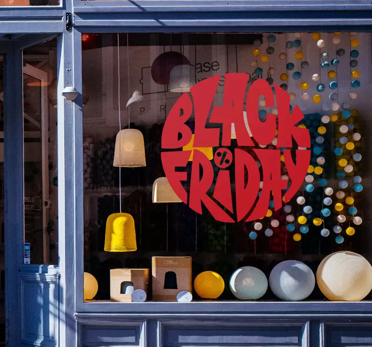 Autocollant cercle Black Friday - TenStickers