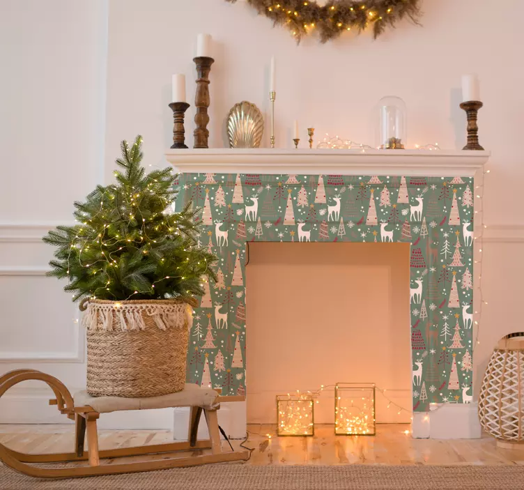 Autocollant pour Noël motif forêt - TenStickers