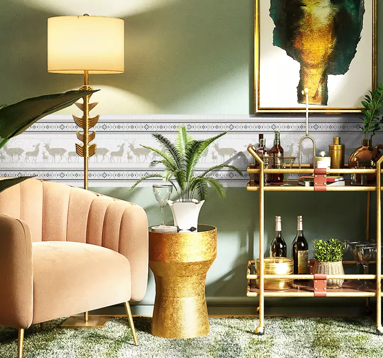 Autocollant avec des illustrations de rennes - TenStickers