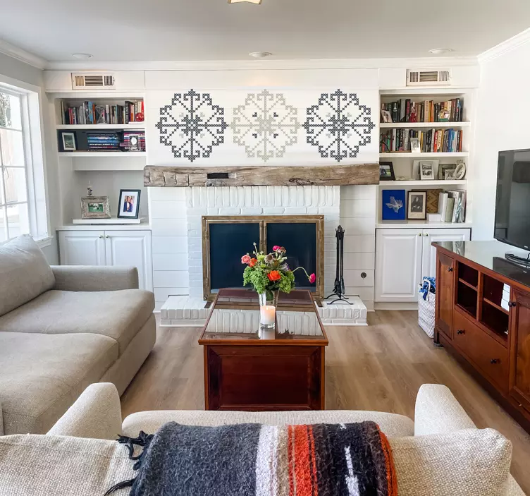 Sticker flocon de neige alpin - TenStickers