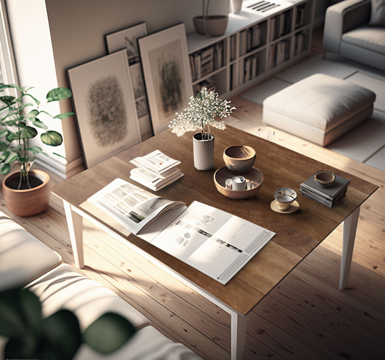 Adhésif meuble effet bois marron - TenStickers