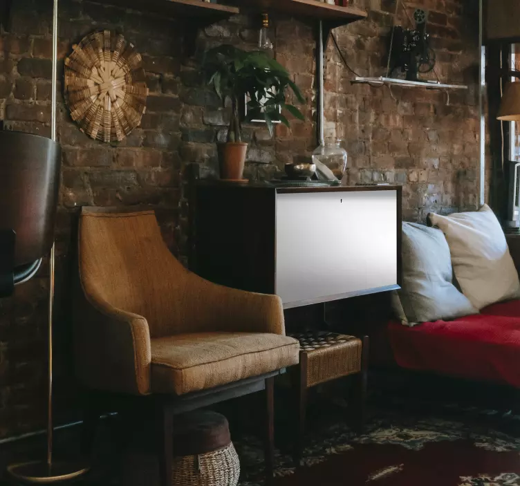 Papier autocollant meuble couleur blanche - TenStickers