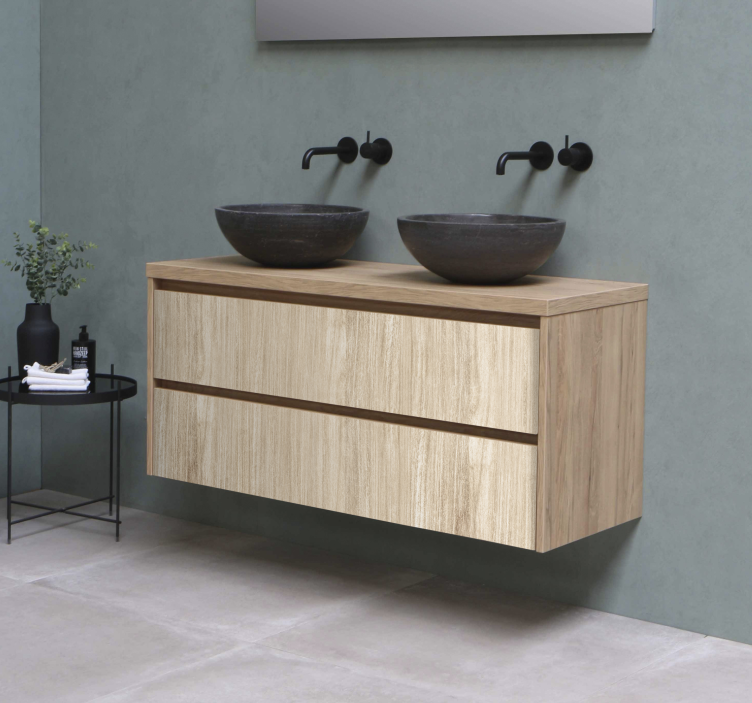 Adhésif meuble imitation bois clair - TenStickers