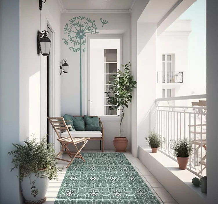 Sticker Floral Silhouette Pissenlit - TenStickers