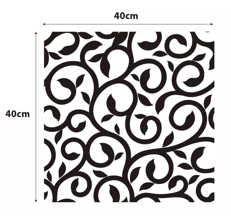 Sticker fenêtre cuisine fleurs plantes grimpantes - TenStickers