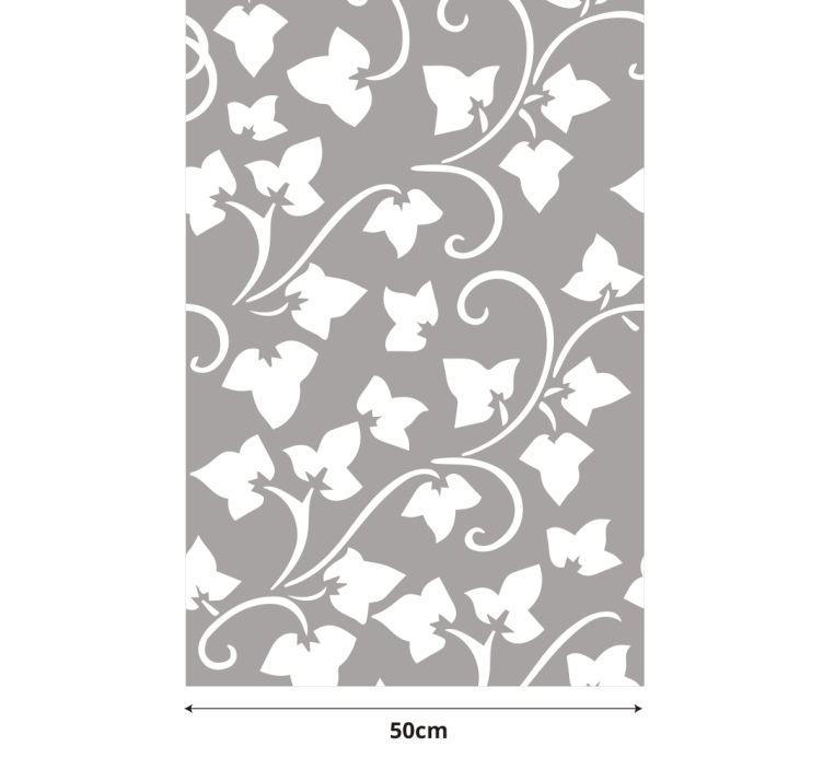 Sticker fenêtre feuille translucide de branches d'arbre - TenStickers