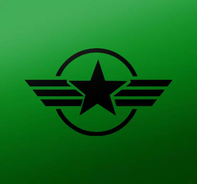 Sticker moto étoile entouré d'un cercle - TenStickers