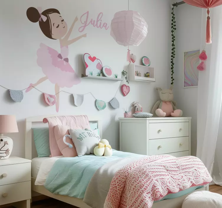 Sticker illustration petite ballerine - TenStickers