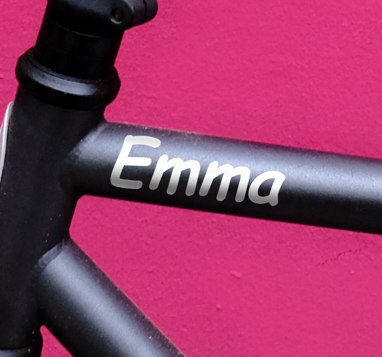 Sticker vélo avec prénom style manuscrit - TenStickers