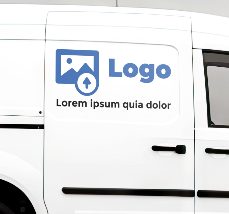 Autocollant publicitaire pour voiture avec logo personnalisé - TenStickers