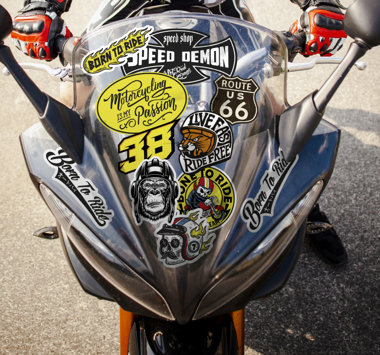 Sticker moto pack de bombes original - TenStickers