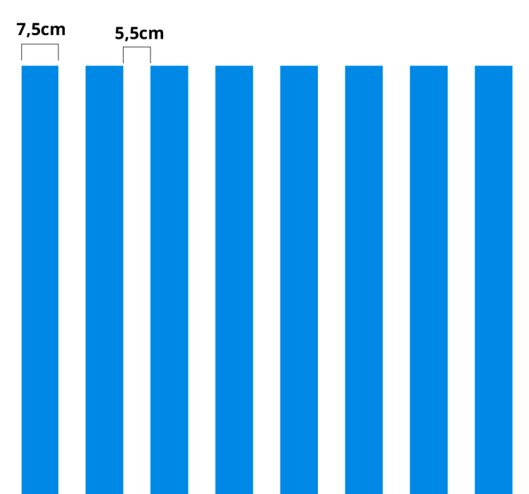Papier autocollant meuble lignes verticales - TenStickers