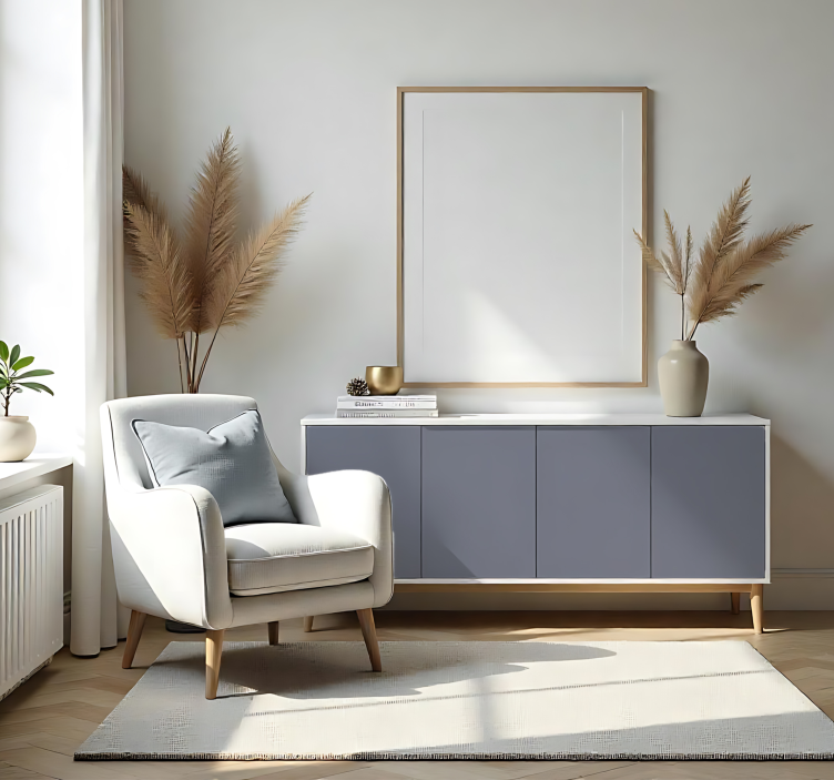 Sticker couleur uni gris neutre mat - TenStickers