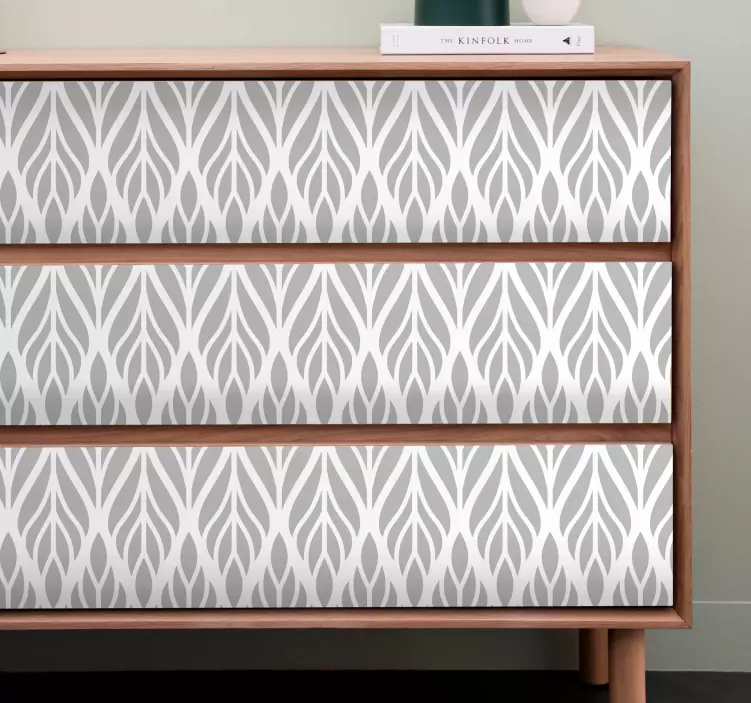 Adhésif meuble motif de feuille élégant - TenStickers