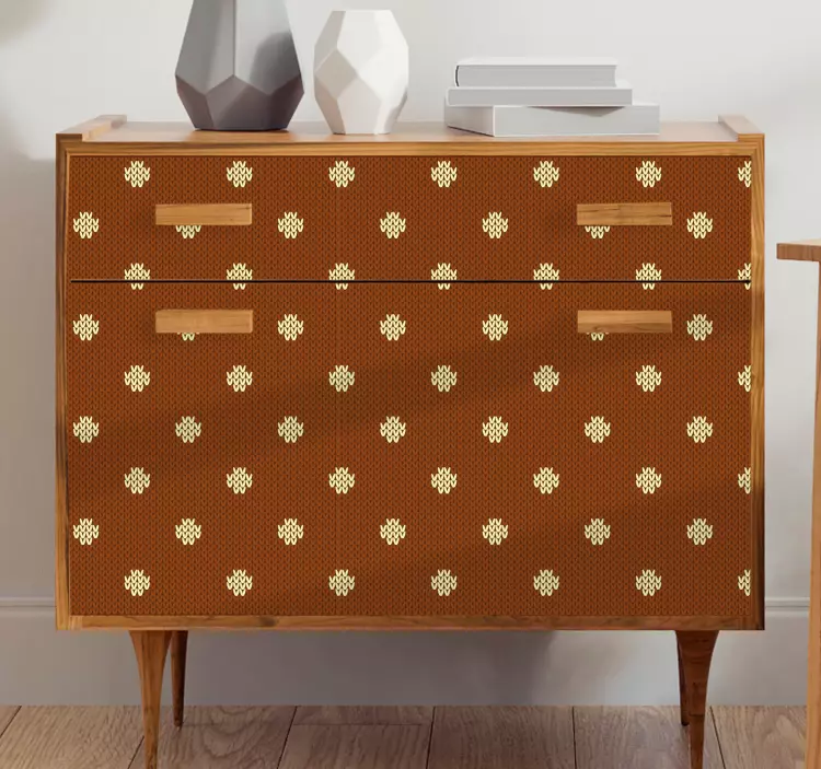 Adhésif meuble motif pois colorés - TenStickers
