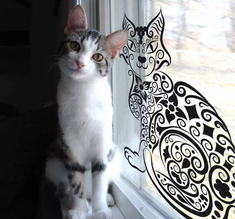 Adhésif mural motifs chat - TenStickers